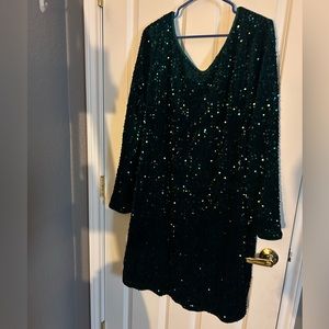 BloomChic Sequin Velvet Dress